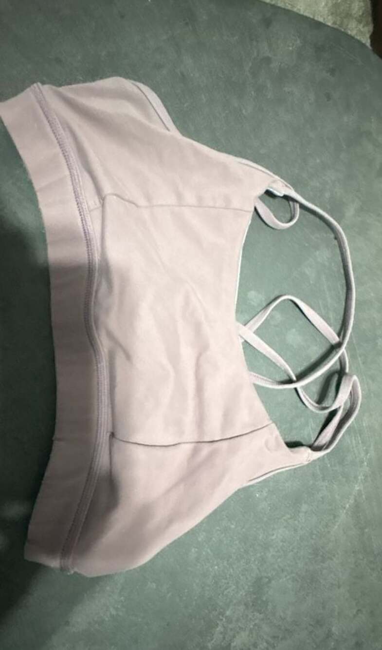 Born Primitive Surface Limitless Sports Bra Size L Purple Athletic Workout
